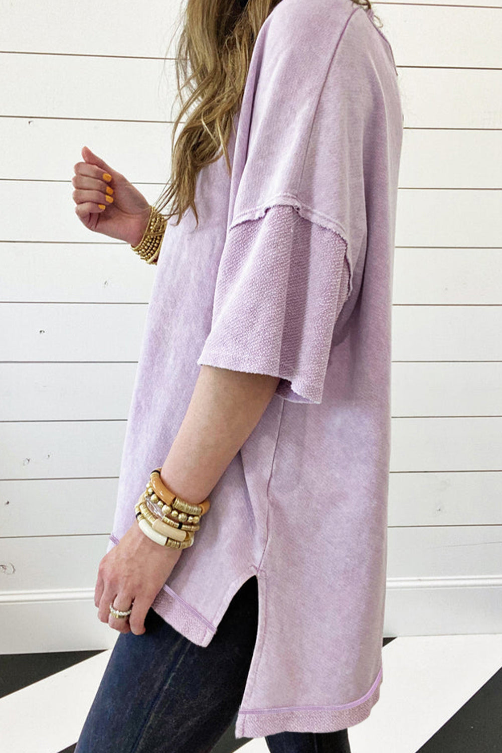 Vintage Orchid Oversized Boyfriend Tee