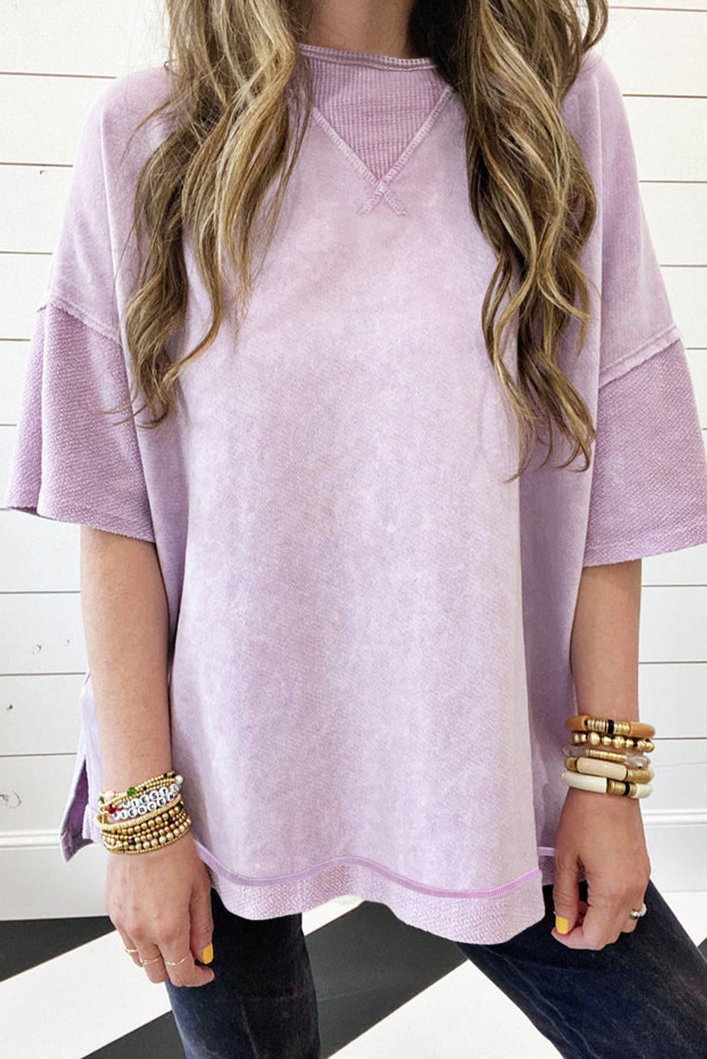 Vintage Orchid Oversized Boyfriend Tee