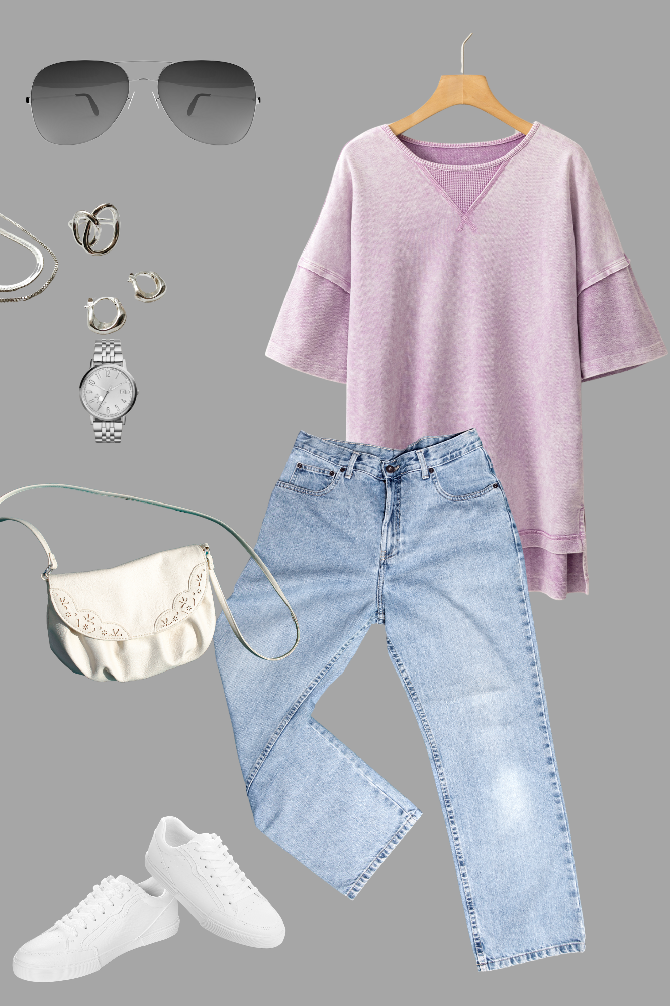 Vintage Orchid Oversized Boyfriend Tee